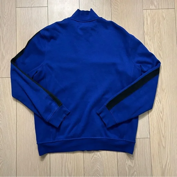 Polo Ralph Lauren Men's Royal Blue Black Double-Knit Full-Zip Track Jacket Large - Picture 3 of 4
